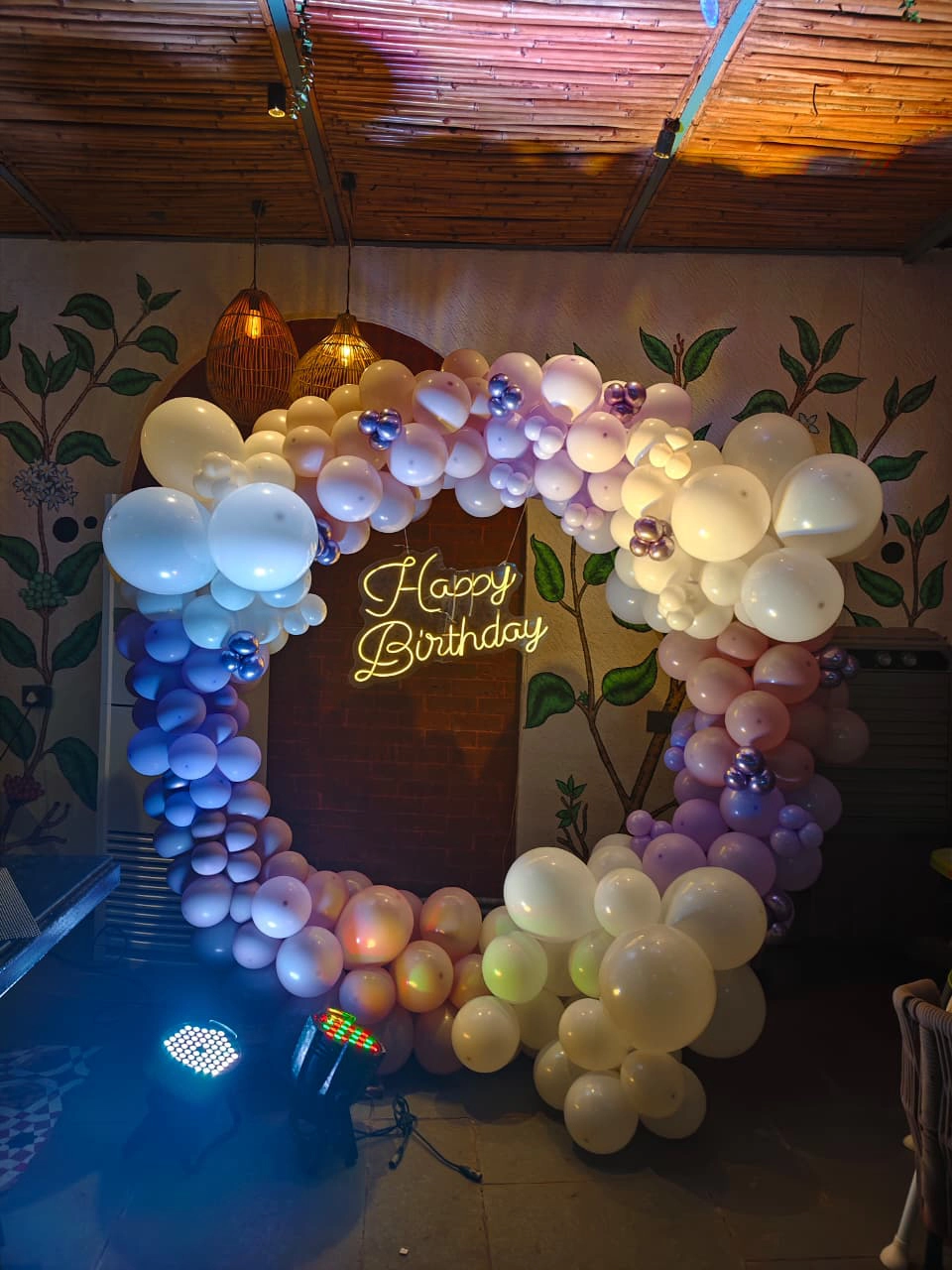 Bespoke wedding floral decor setup