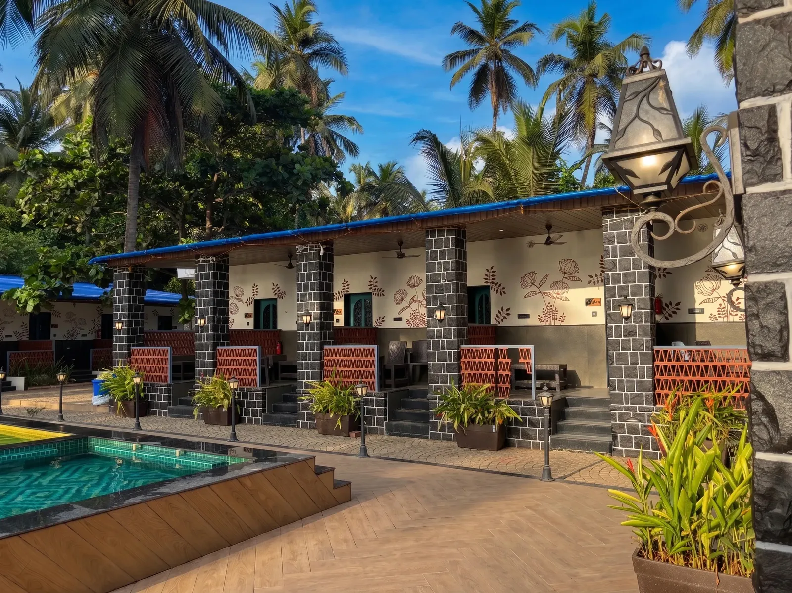 Luxury beachfront resort bedroom with private balcony facing the sea at SAO by the Sea