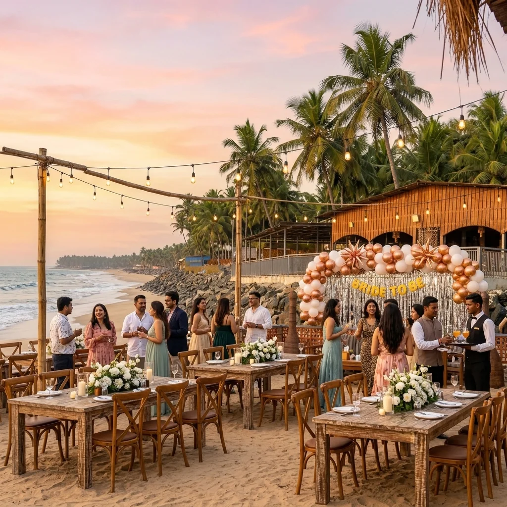 Vibrant luxury Indian beachfront party and seaside celebrations at SAO BY THE SEA